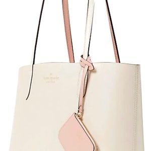 Kate Spade Ava Reversible Leather tote with detachable coin purse